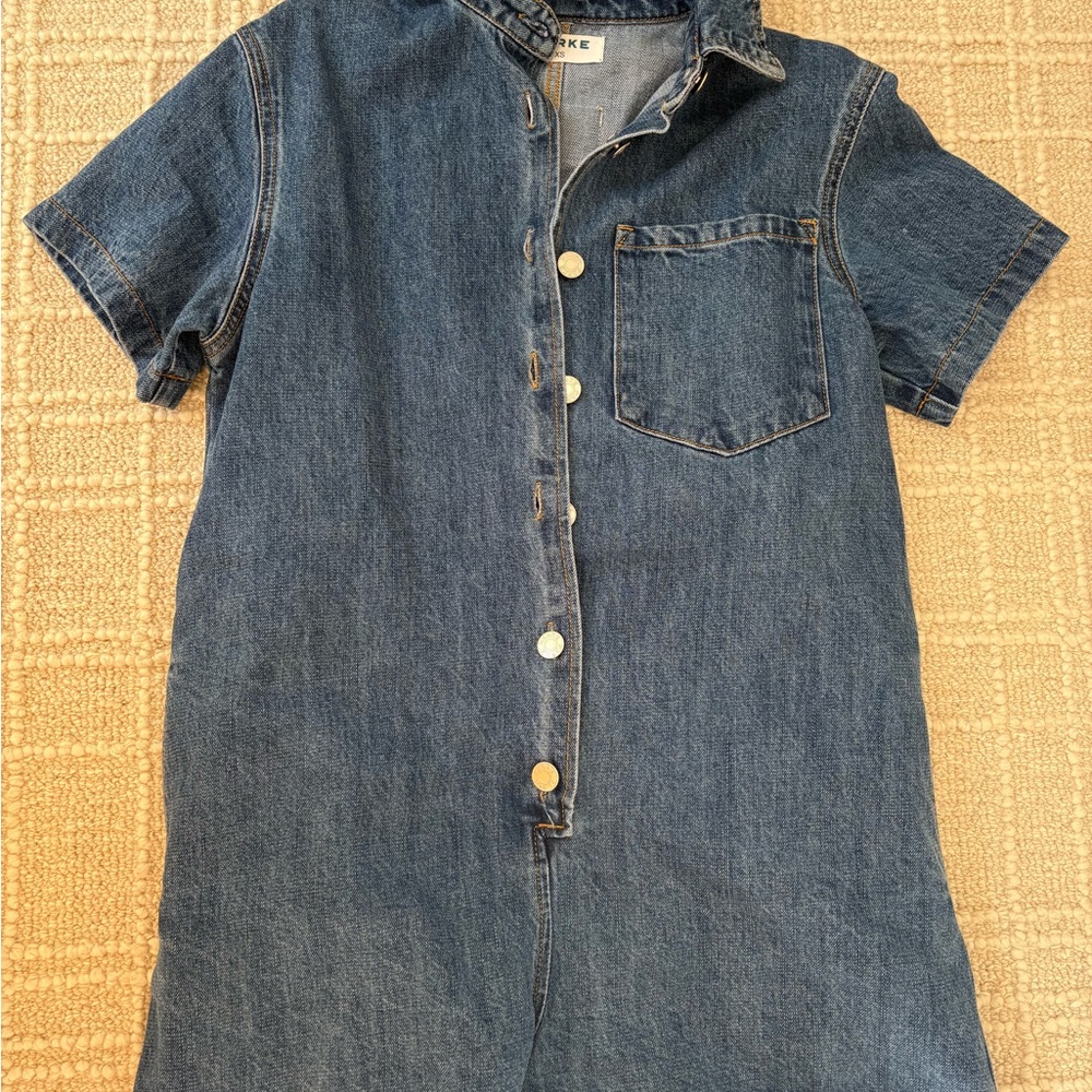 Parke Blue Denim Jumpsuit